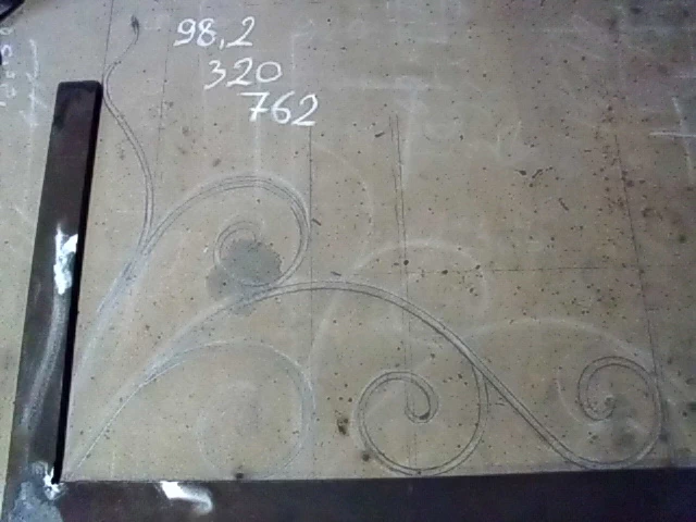 kovácsolt korlát elem 1