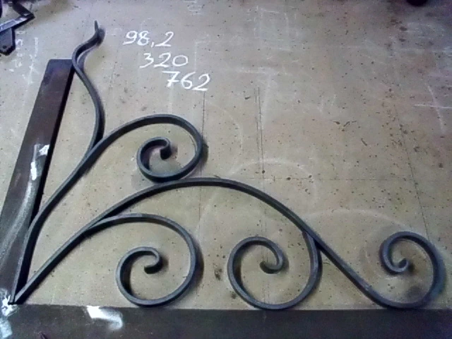 kovácsolt korlát elem 6