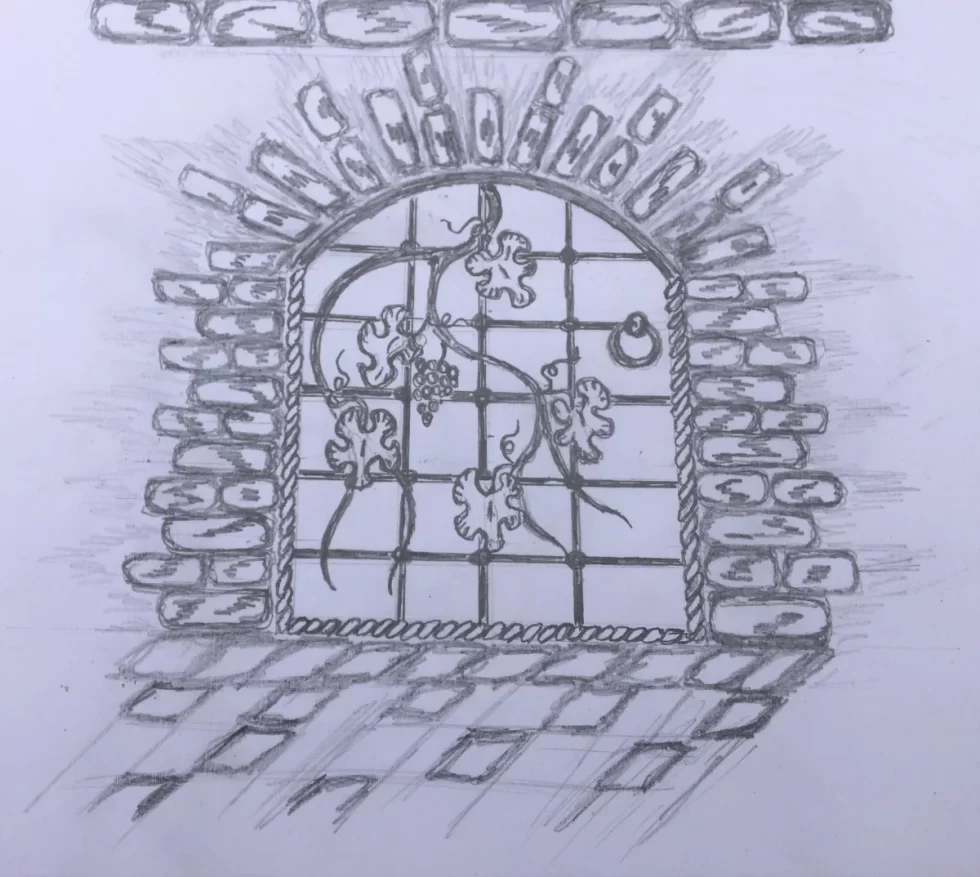 kovácsolt bortartó tervrajz